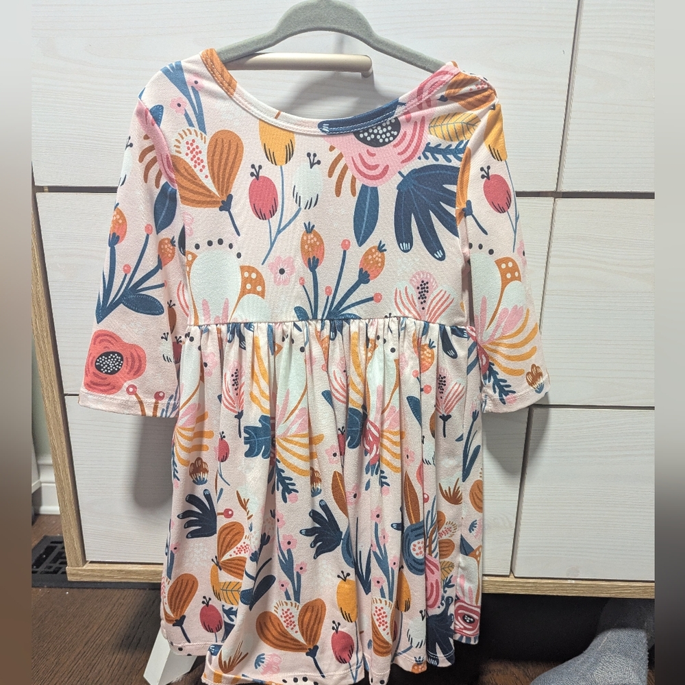 Floral Kids Twirl Dress - 3T